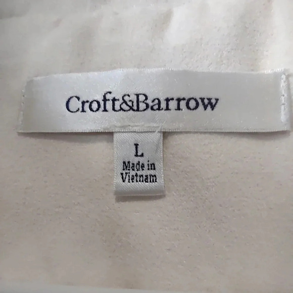 Croft & Barrow Off White Quilted Vest Women's Size Large Fall Layering Hiking - Picture 4 of 6